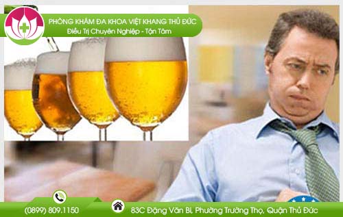 Bị tiêu chảy sau khi uống rượu bia là bị gì