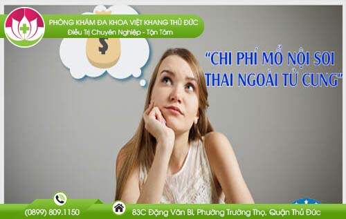 Chi phí mổ nội soi thai ngoài tử cung bao nhiêu tiền năm 2018