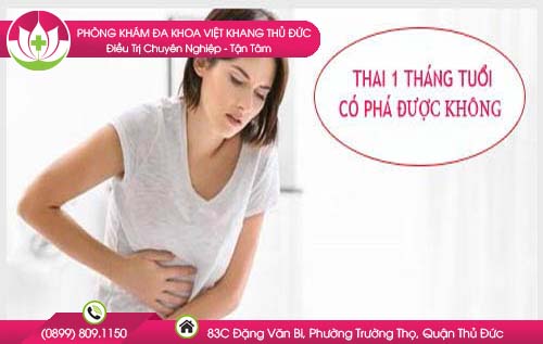 Có thai 1 tháng có phá được không? Biện pháp phá thai an toàn