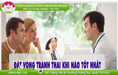 Bật mí thời gian đặt vòng tránh thai khi nào là tốt nhất