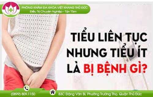 Mắc tiểu liên tục nhưng tiểu ít ở nam và nữ giới là bệnh gì?