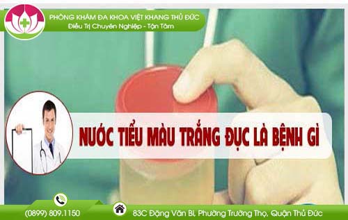 Nước tiểu màu trắng đục là dấu hiệu